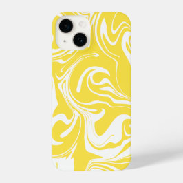 Spill - Lemon Yellow and White iPhone 14 Hoesje