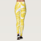 Spill - Lemon Yellow and White Leggings (Achterkant)