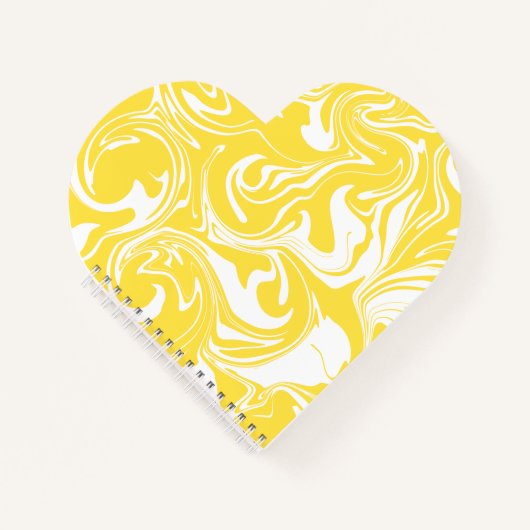 Spill - Lemon Yellow and White Notitieboek (Voorkant)