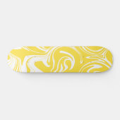 Spill - Lemon Yellow and White Persoonlijk Skateboard (Horizontaal)