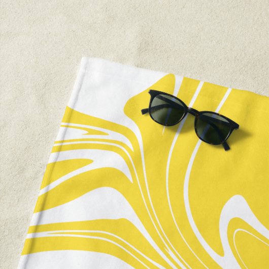 Spill - Lemon Yellow and White Strandlaken (In situ)