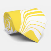Spill - Lemon Yellow and White Stropdas (Opgerold)