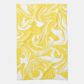 Spill - Lemon Yellow and White Theedoek (Verticaal)