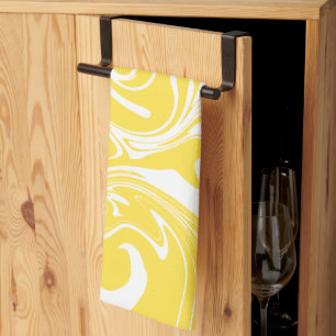Spill - Lemon Yellow and White Theedoek
