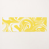 Spill - Lemon Yellow and White Yogamat (Achterkant (horizontaal))