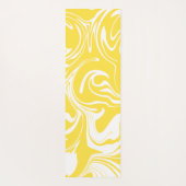 Spill - Lemon Yellow and White Yogamat (Achterkant)