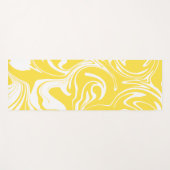 Spill - Lemon Yellow and White Yogamat (Voorkant (horizontaal))