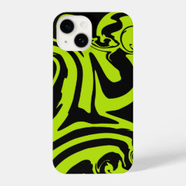 Spill - Lime Green en Black iPhone 14 Hoesje