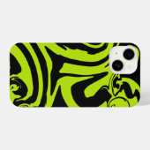 Spill - Lime Green en Black iPhone Hoesje (Achterkant horizontaal)