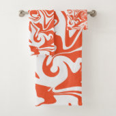 Spill - Oranje en wit Bad Handdoek (Insitu)