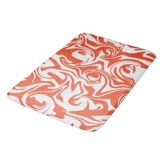 Spill - Oranje en wit Badmat (Gekanteld)