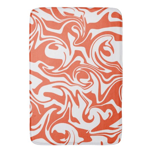 Spill - Oranje en wit Badmat (Voorkant Verticaal)