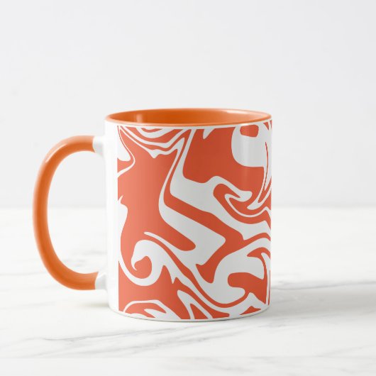 Spill - Oranje en wit Mok (Links)