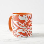Spill - Oranje en wit Mok (Voorkant links)