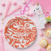 Spill - Oranje en wit Papieren Bordje (Feest)