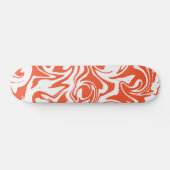 Spill - Oranje en wit Persoonlijk Skateboard (Horizontaal)