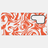 Spill - Oranje en wit Samsung Galaxy Hoesje (Achterkant horizontaal)