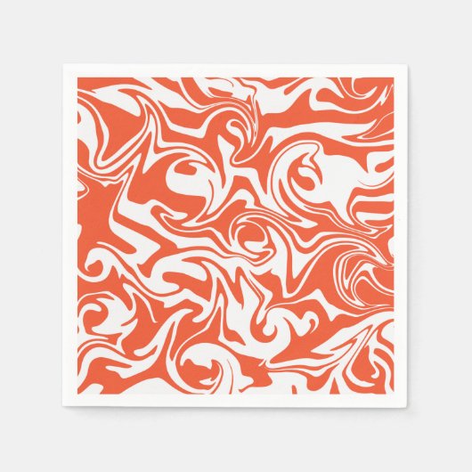 Spill - Oranje en wit Servet (Voorkant)
