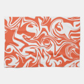 Spill - Oranje en wit Theedoek (Horizontaal)