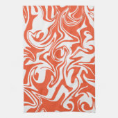 Spill - Oranje en wit Theedoek (Verticaal)