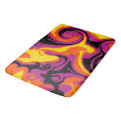 Spill - Oranje, zwart, roze en geel Badmat (Gekanteld)