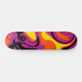 Spill - Oranje, zwart, roze en geel Persoonlijk Skateboard (Horizontaal)