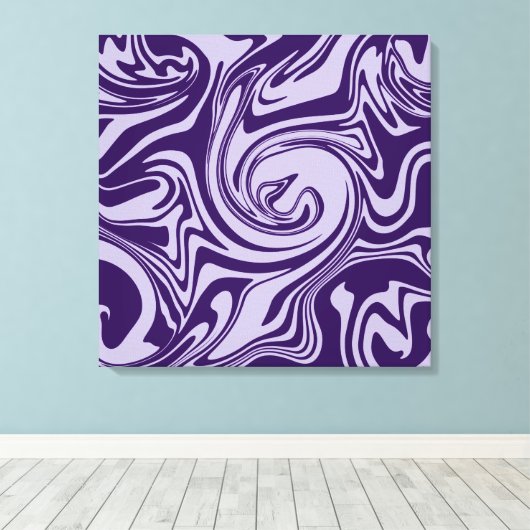 Spill - Paars Canvas Afdruk (Insitu (Houten vloer))