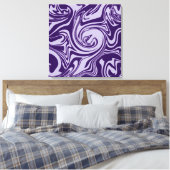 Spill - Paars Canvas Afdruk (Insitu (Slaapkamer))