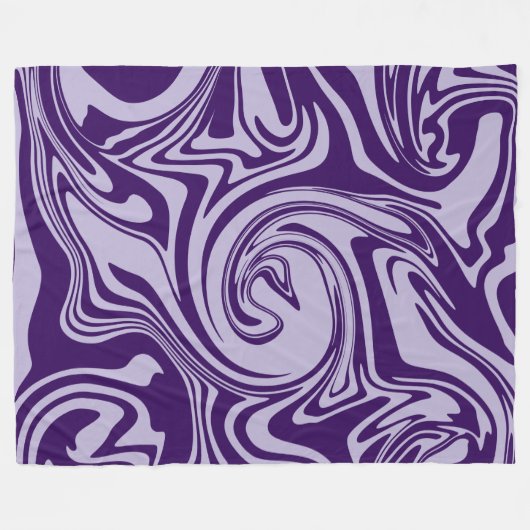 Spill - Paars Fleece Deken (Voorkant (Horizontaal))