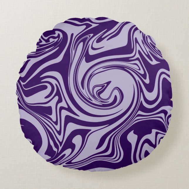 Spill - Paars Rond Kussen (Voorkant)