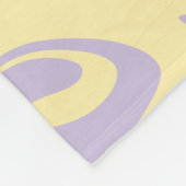 Spill - Pastel - Geel en Paars Fleece Deken (Hoek)