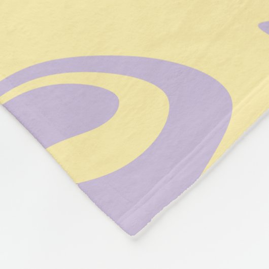 Spill - Pastel - Geel en Paars Fleece Deken (Hoek)