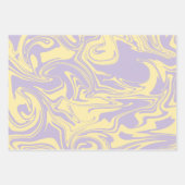 Spill - Pastel - Geel en Paars Inpakpapier Vel (Voorkant 3)