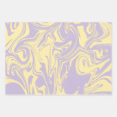 Spill - Pastel - Geel en Paars Inpakpapier Vel (Voorkant 2)