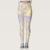 Spill - Pastel - Geel en Paars Leggings (Voorkant)