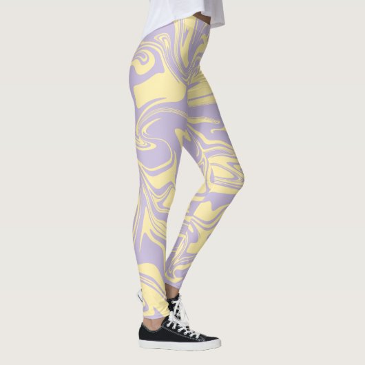 Spill - Pastel - Geel en Paars Leggings (Rechts)