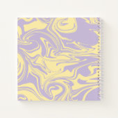 Spill - Pastel Geel en Paars Notitieboek (Achterkant)