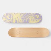 Spill - Pastel - Geel en Paars Persoonlijk Skateboard (Horizontaal)