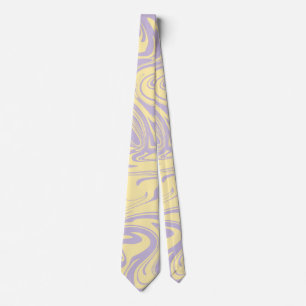 Spill - Pastel - Geel en Paars Stropdas