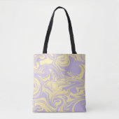 Spill - Pastel - Geel en Paars Tote Bag (Voorkant)