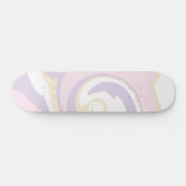 Spill - Pastel Roze, Geel en Paars Persoonlijk Skateboard (Horizontaal)