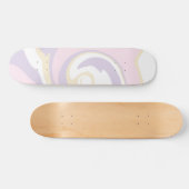 Spill - Pastel Roze, Geel en Paars Persoonlijk Skateboard (Horizontaal)