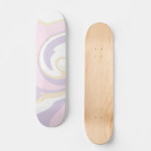 Spill - Pastel Roze, Geel en Paars Persoonlijk Skateboard (Voorkant)