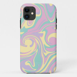 Spill - Pastel roze, geel, Paars en groen Case-Mate iPhone Case