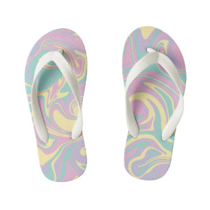Spill - Pastel roze, geel, Paars en groen Kinder Teenslippers