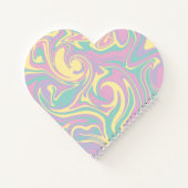 Spill - Pastel roze, geel, Paars en groen Notitieboek (Achterkant)