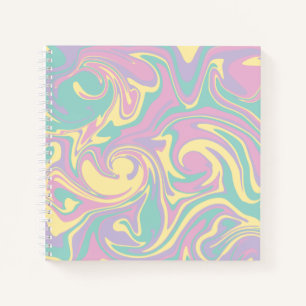 Spill - Pastel roze, geel, Paars en groen Notitieboek