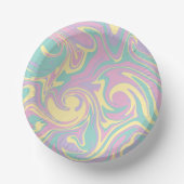 Spill - Pastel roze, geel, Paars en groen Papieren Kommen (Voorkant)