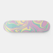 Spill - Pastel roze, geel, Paars en groen Persoonlijk Skateboard (Horizontaal)