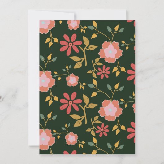 Spill the Tea Baby Brewing Zwangerschapsaankondigi Kaart (Achterkant)